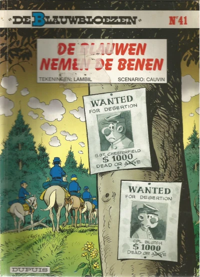 Cover of De Blauwen Nemen de Benen