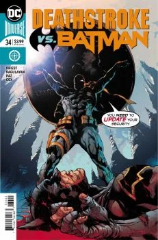 Cover of Deathstroke Versus Batman Part 5 of 6: The Stormy Present