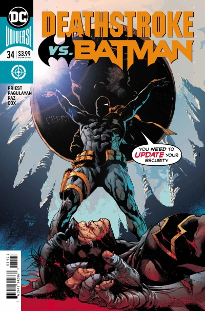 Cover of Deathstroke Versus Batman Part 5 of 6: The Stormy Present