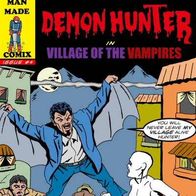Cover of Demon Hunter in the Village of the Vampires