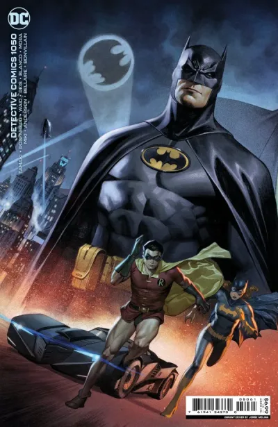 Cover of Jorge Molina Connecting Legacy Batman Robin Batgirl Card Stock Cover