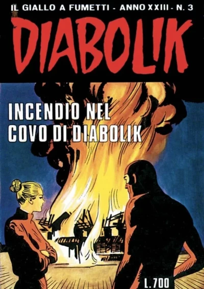 Cover of Incendio nel covo di Diabolik