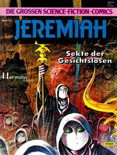 Cover of Jeremiah: Sekte der Gesichtslosen