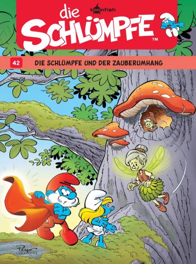 Cover of Die Schlümpfe und der Zauberumhang