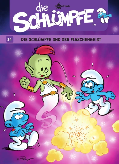 Cover of Die Schlümpfe und der Flaschengeist