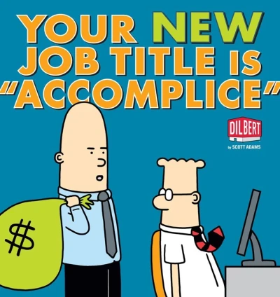 Cover of Your New Job Title is "Accomplice"