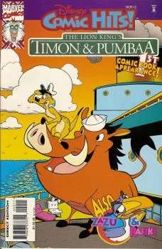 Cover of Timon & Pumbaa:Bruisin' For A Cruisin'; Zazu & Rafiki:This Chore's A Bore!; Zazu:Love Struck
