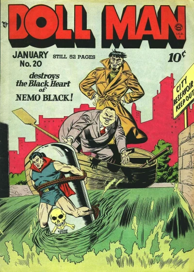 Cover of Doll Man Destroys The Black Heart of Nemo Black