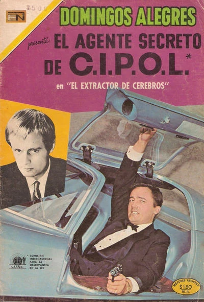 Cover of El Agente Secreto de C.I.P.O.L. en "El Extractor de Cerebros"