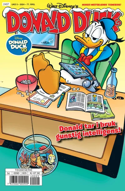 Cover of Donald tar i bruk gunstig intelligens!