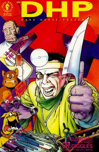 Cover of Dr. Giggles; Boris the Bear; The Creep; Scraps