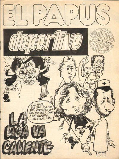 Cover of El Papus deportivo: La liga va caliente