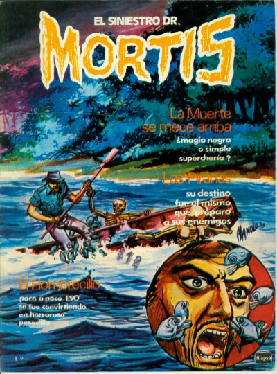 Cover of La Muerte se Mece Arriba. Pirañas. El hombrecillo