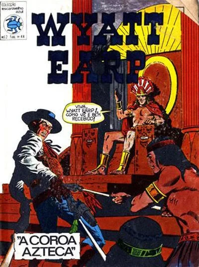 Cover of Wyatt Earp "A Coroa Azteca"