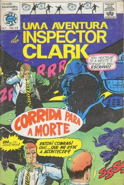 Cover of Uma Aventura do Inspector Clark: Corrida para a Morte