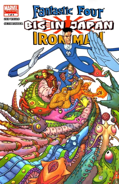 Cover of The Fantastic Four and Iron Man Are Big in Japan!