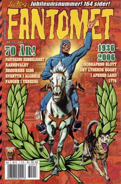 Cover of Fantomet 70 år! 1936-2006