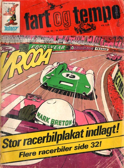 Cover of Stor racerbilplakat indlagt!