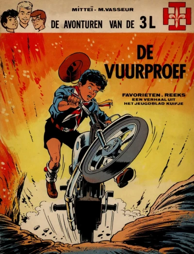 Cover of De avonturen van de 3L: De vuurproef