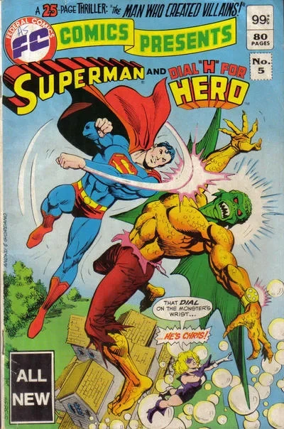 Cover of Superman and Dial "H" for Hero: The Man Who Created Villains!