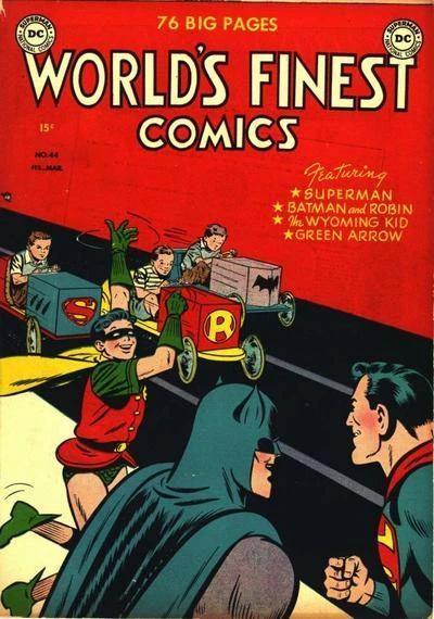 Cover of Featuring Superman, Batman and Robin, The Wyoming Kid, Green Arrow