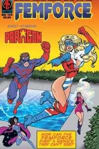 How can the FemForce fight a menace they can't see? (Gargantarama #18 flip book)