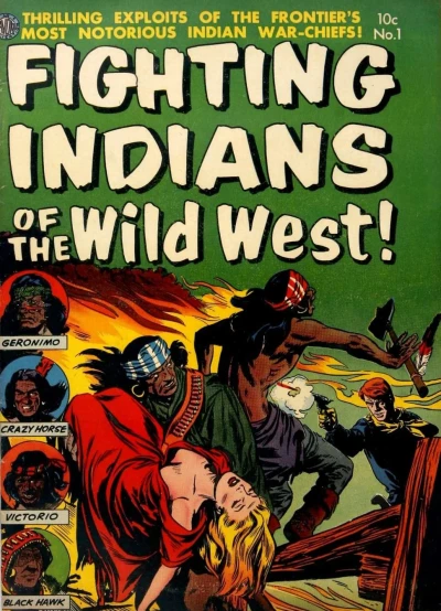 Cover of Redskin Terror; Navajo God of Blood; Black Hawk and His Dogs of War; Dakota Renegades