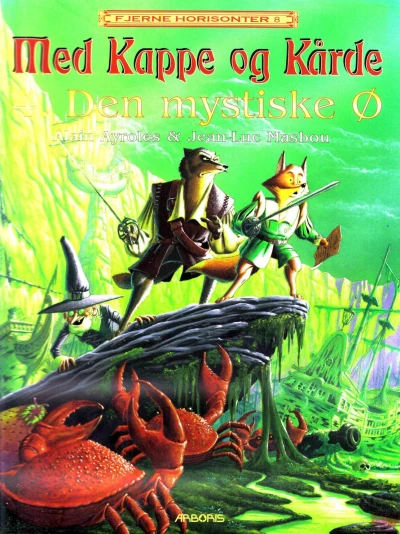 Cover of Med kappe og kårde 4: Den mystiske Ø