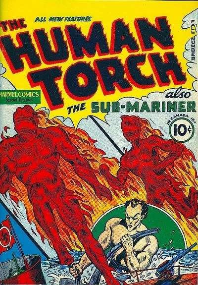 Cover of The Human Torch also The Sub-Mariner