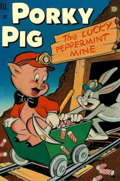 Porky Pig in The Lucky Peppermint Mine