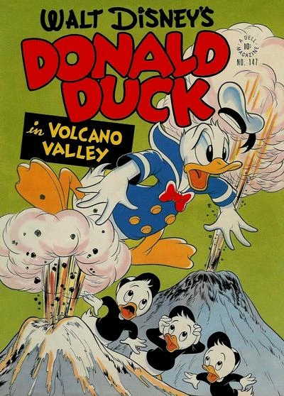 Cover of Walt Disney's Donald Duck in Volcano Valley