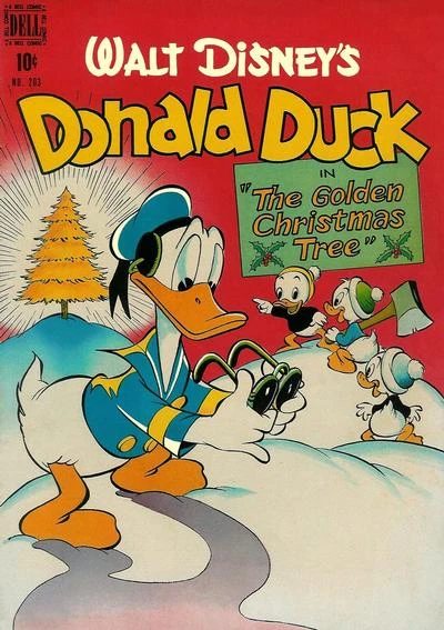 Cover of Walt Disney's Donald Duck in The Golden Christmas Tree