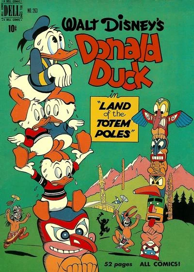 Cover of Walt Disney's Donald Duck in Land of the Totem Poles