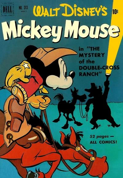 Cover of Walt Disney's Mickey Mouse in The Mystery of the Double-Cross Ranch