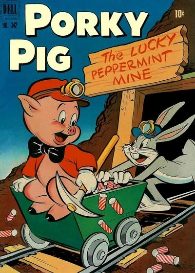 Cover of Porky Pig in The Lucky Peppermint Mine