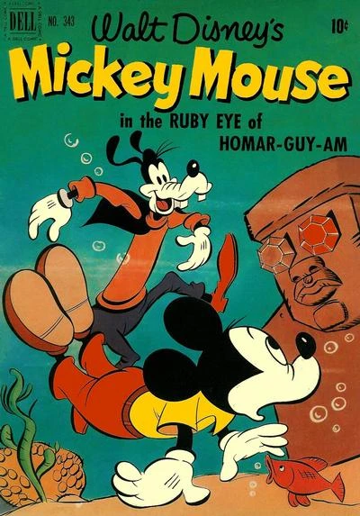 Cover of Walt Disney's Mickey Mouse in the Ruby Eye of Homar-Guy-Am