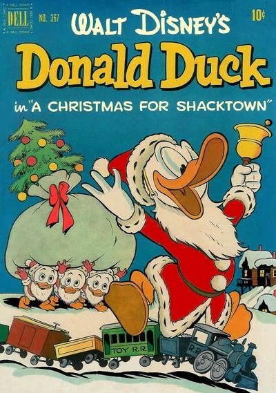 Cover of Walt Disney's Donald Duck in A Christmas for Shacktown