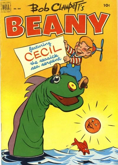 Cover of Bob Clampett's Beany, Featuring Cecil the Seasick Sea Serpent