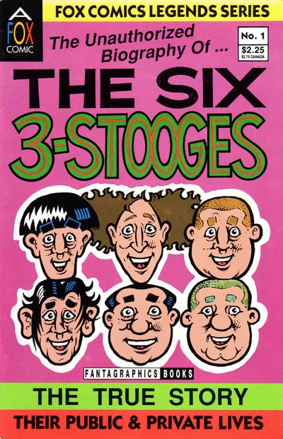 Cover of The Unauthorized Biography of... The Six 3-Stooges