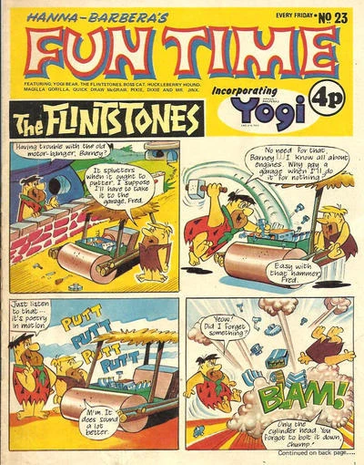 Cover of The Flintstones; Yogi