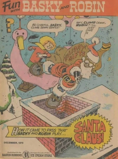 Cover of Basky and Robin Play Santa Claus!