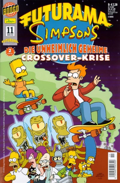 Cover of Futurama Simpsons Crossover-Krise 2