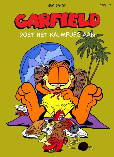 Cover of Garfield doet het kalmpjes aan