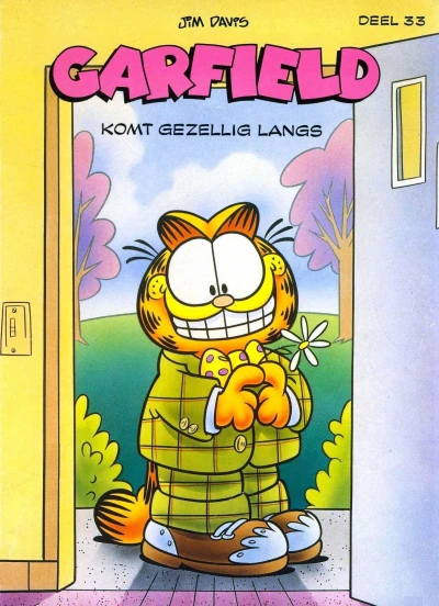Cover of Garfield komt gezellig langs