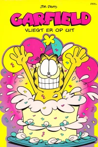 Garfield vliegt er op uit