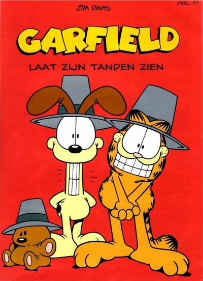 Cover of Garfield laat zijn tanden zien