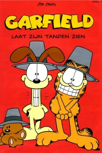Garfield laat zijn tanden zien