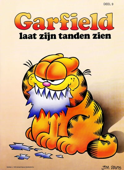 Cover of Garfield laat zijn tanden zien