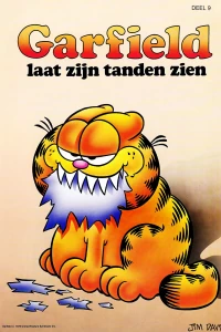 Garfield laat zijn tanden zien