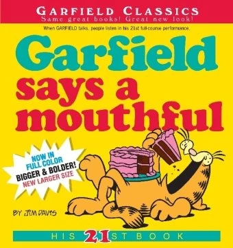 Cover of Garfield says a mouthful